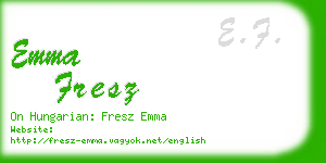 emma fresz business card